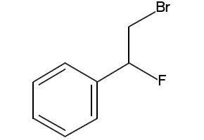 (2-BROMO-1-FLUOROETHYL)BENZENE structure, CAS 1786-36-3