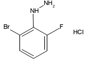 (2-BROMO-6-FLUOROPHENYL)HYDRAZINE HYDROCHLORIDE structure, CAS 1049729-31-8