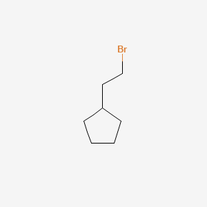 (2-BROMOETHYL)CYCLOPENTANE structure, CAS 18928-94-4