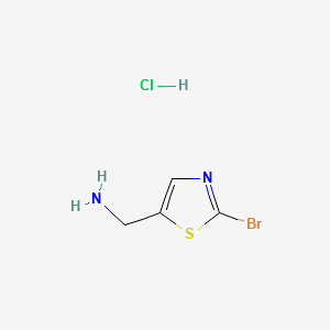 (2-BROMOTHIAZOL-5-YL)METHYLAMINE structure, CAS 1001413-46-2