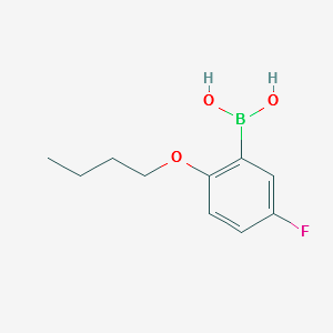(2-BUTOXY-5-FLUOROPHENYL)BORONIC ACID structure, CAS 480438-62-8
