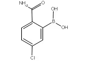 (2-CARBAMOYL-5-CHLOROPHENYL)BORONIC ACID structure, CAS 1313617-51-4