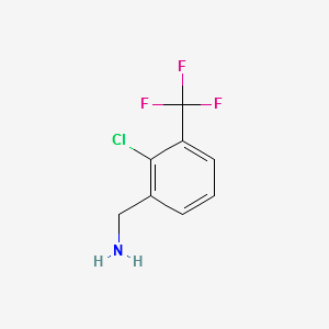 (2-CHLORO-3-(TRIFLUOROMETHYL)PHENYL)METHANAMINE structure, CAS 39226-96-5