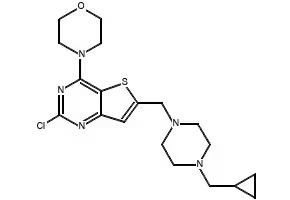 (2-CHLORO-4-MORPHOLINOTHIENO[3,2-D]PYRIMIDIN-6-YL)METHANOL structure, CAS 885698-97-5