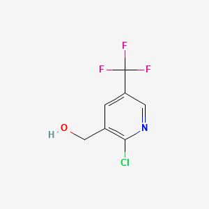 (2-CHLORO-5-(TRIFLUOROMETHYL)PYRIDIN-3-YL)METHANOL structure, CAS 943551-28-8