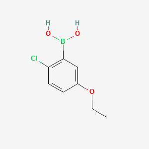 (2-CHLORO-5-ETHOXYPHENYL)BORONIC ACID structure, CAS 913835-30-0