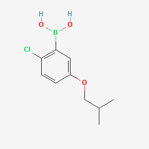(2-CHLORO-5-ISOBUTOXYPHENYL)BORONIC ACID structure, CAS 1256346-11-8