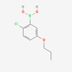 (2-CHLORO-5-PROPOXYPHENYL)BORONIC ACID structure, CAS 1256346-14-1