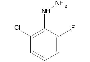 (2-CHLORO-6-FLUOROPHENYL)HYDRAZINE structure, CAS 175276-74-1