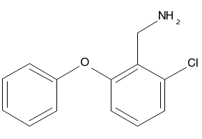 (2-CHLORO-6-PHENOXYPHENYL)METHANAMINE structure, CAS 175136-89-7