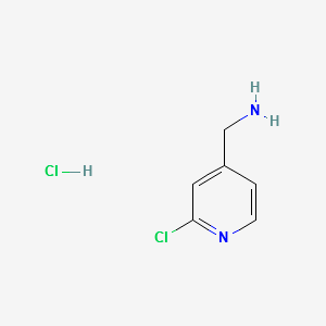(2-CHLOROPYRIDIN-4-YL)METHANAMINE HYDROCHLORIDE structure, CAS 916210-98-5