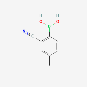 (2-CYANO-4-METHYLPHENYL)BORONIC ACID structure, CAS 1328882-30-9