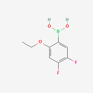 (2-ETHOXY-4,5-DIFLUOROPHENYL)BORONIC ACID structure, CAS 870778-87-3
