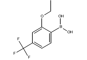 (2-ETHOXY-4-(TRIFLUOROMETHYL)PHENYL)BORONIC ACID structure, CAS 1260518-74-8