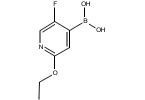 (2-ETHOXY-5-FLUOROPYRIDIN-4-YL)BORONIC ACID structure, CAS 1259370-15-4