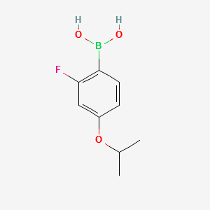 (2-FLUORO-4-ISOPROPOXYPHENYL)BORONIC ACID structure, CAS 586389-90-4