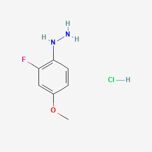 (2-FLUORO-4-METHOXYPHENYL)HYDRAZINE HYDROCHLORIDE structure, CAS 940298-93-1