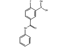 (2-FLUORO-5-(PHENYLCARBAMOYL)PHENYL)BORONIC ACID structure, CAS 874289-41-5