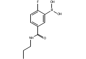 (2-FLUORO-5-(PROPYLCARBAMOYL)PHENYL)BORONIC ACID structure, CAS 874289-48-2