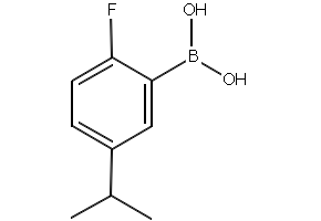 (2-FLUORO-5-ISOPROPYLPHENYL)BORONIC ACID structure, CAS 1256354-92-3