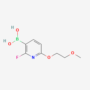 (2-FLUORO-6-(2-METHOXYETHOXY)PYRIDIN-3-YL)BORONIC ACID structure, CAS 1253575-61-9
