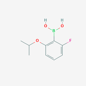 (2-FLUORO-6-ISOPROPOXYPHENYL)BORONIC ACID structure, CAS 870777-17-6