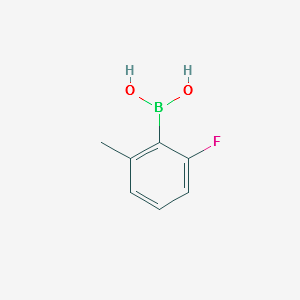 (2-FLUORO-6-METHYLPHENYL)BORONIC ACID structure, CAS 887471-69-4