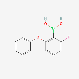 (2-FLUORO-6-PHENOXYPHENYL)BORONIC ACID structure, CAS 1056372-58-7