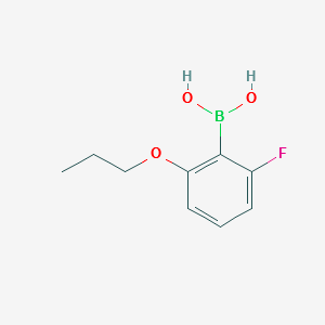 (2-FLUORO-6-PROPOXYPHENYL)BORONIC ACID structure, CAS 870777-18-7