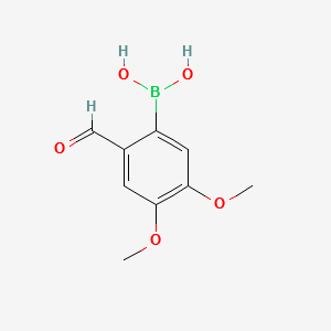 (2-FORMYL-4,5-DIMETHOXYPHENYL)BORONIC ACID structure, CAS 1005346-96-2