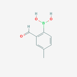 (2-FORMYL-4-METHYLPHENYL)BORONIC ACID structure, CAS 444188-28-7