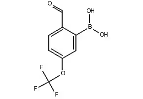 (2-FORMYL-5-(TRIFLUOROMETHOXY)PHENYL)BORONIC ACID structure, CAS 1218790-89-6