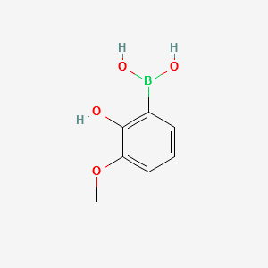 (2-HYDROXY-3-METHOXYPHENYL)BORONIC ACID structure, CAS 259209-17-1