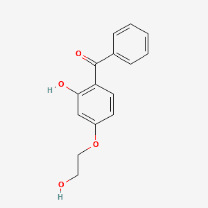 (2-HYDROXY-4-(2-HYDROXYETHOXY)PHENYL)(PHENYL)METHANONE structure, CAS 16909-78-7