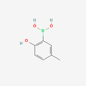 (2-HYDROXY-5-METHYLPHENYL)BORONIC ACID structure, CAS 259209-21-7