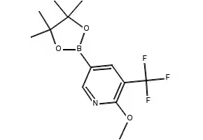 (2-METHOXY-5-(TRIFLUOROMETHYL)PYRIDIN-3-YL)BORONIC ACID structure, CAS 1072946-55-4