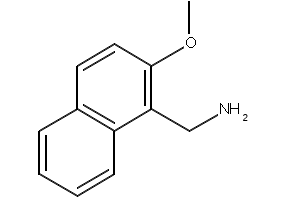 (2-METHOXYNAPHTHALEN-1-YL)METHANAMINE structure, CAS 136402-93-2