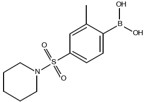 (2-METHYL-4-(PIPERIDIN-1-YLSULFONYL)PHENYL)BORONIC ACID structure, CAS 1217501-52-4