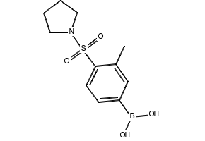 (2-METHYL-4-(PYRROLIDIN-1-YLSULFONYL)PHENYL)BORONIC ACID structure, CAS 1217501-51-3