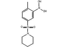 (2-METHYL-5-(PIPERIDIN-1-YLSULFONYL)PHENYL)BORONIC ACID structure, CAS 871333-00-5