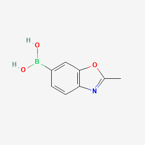 (2-METHYLBENZO[D]OXAZOL-6-YL)BORONIC ACID structure, CAS 866332-15-2