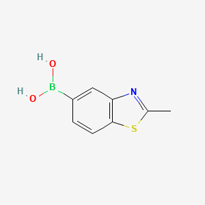(2-METHYLBENZO[D]THIAZOL-5-YL)BORONIC ACID structure, CAS 590417-67-7