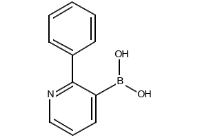(2-PHENYLPYRIDIN-3-YL)BORONIC ACID structure, CAS 1029654-14-5