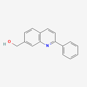 (2-PHENYLQUINOLIN-7-YL)METHANOL structure, CAS 361457-37-6