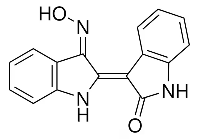 (2E,3E)-3-(HYDROXYIMINO)-[2,3'-BIINDOLINYLIDENE]-2'-ONE structure, CAS 160807-49-8