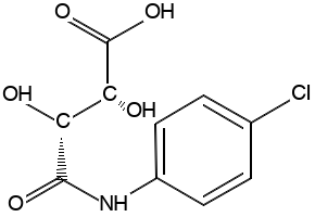 (2R,3R)-4-((4-CHLOROPHENYL)AMINO)-2,3-DIHYDROXY-4-OXOBUTANOIC ACID structure, CAS 17447-35-7