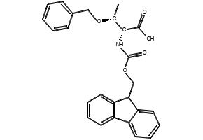 (2R,3S)-2-((((9H-FLUOREN-9-YL)METHOXY)CARBONYL)AMINO)-3-(BENZYLOXY)BUTANOIC ACID structure, CAS 131545-63-6