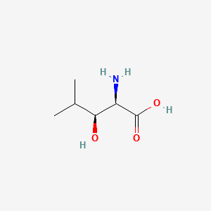 (2R,3S)-2-AMINO-3-HYDROXY-4-METHYLPENTANOIC ACID structure, CAS 87421-23-6