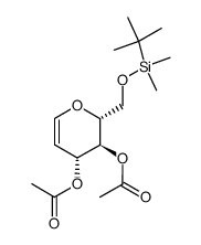 (2R,3S,4R)-2-(((TERT-BUTYLDIMETHYLSILYL)OXY)METHYL)-3,4-DIHYDRO-2H-PYRAN-3,4-DIYL DIACETATE structure, CAS 117136-33-1