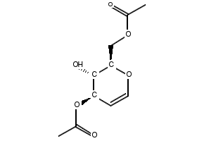 (2R,3S,4R)-2-(((TRIISOPROPYLSILYL)OXY)METHYL)-3,4-DIHYDRO-2H-PYRAN-3,4-DIOL structure, CAS 137915-37-8